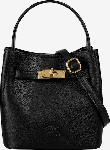 Cluty Handtasche in Schwarz: Vorderseite