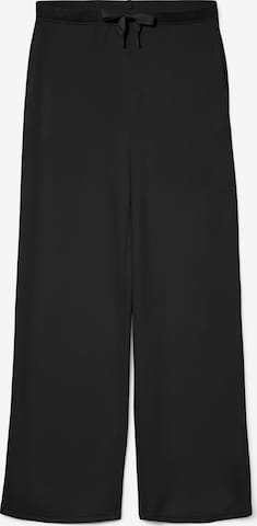 VERO MODA Wide Leg Housut 'VMHALI' värissä musta: etupuoli