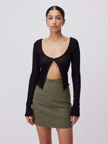 LeGer by Lena Gercke Knit cardigan 'Salma' in Black: front