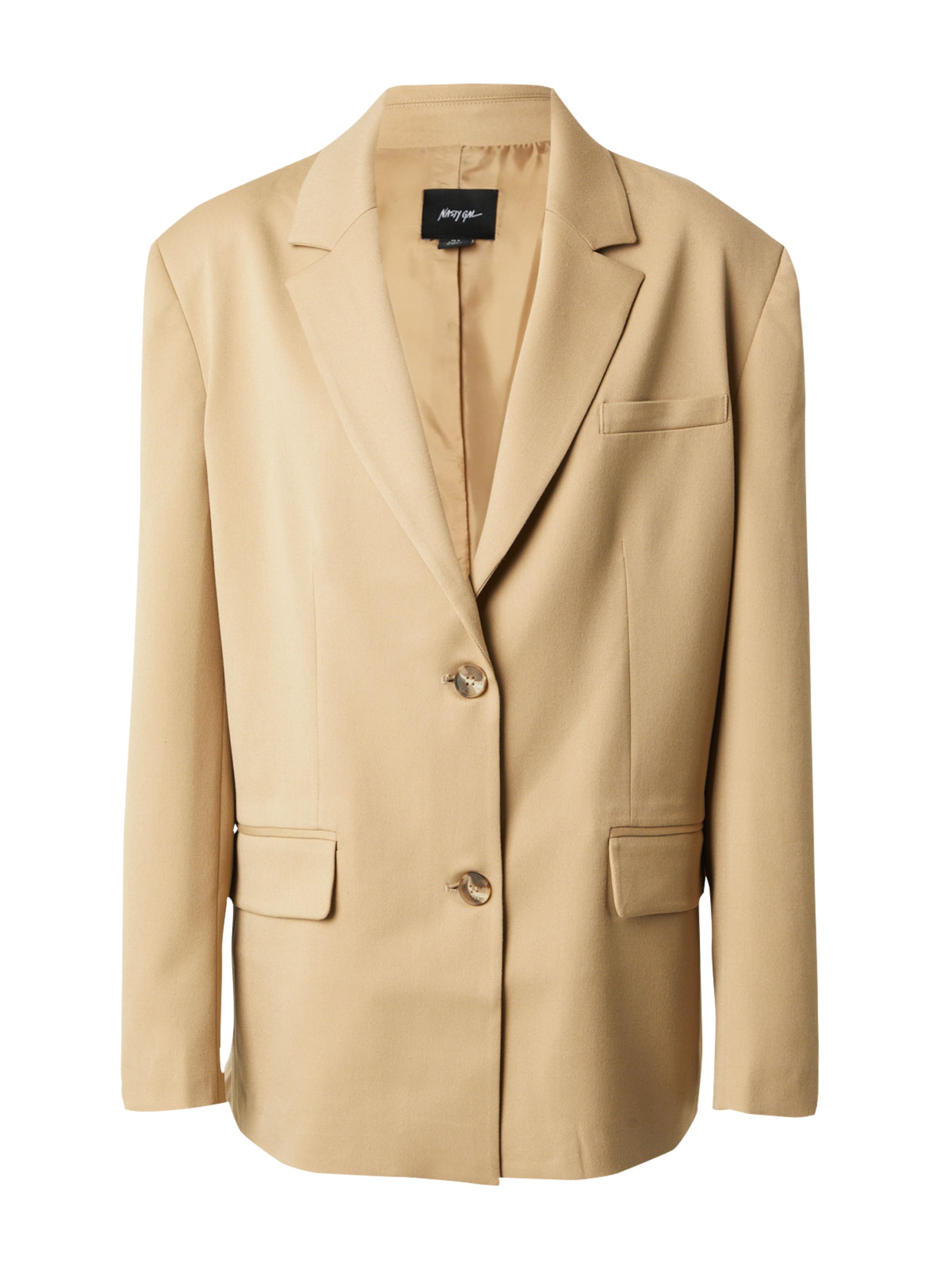 Blazer Nasty Gal en beige : devant