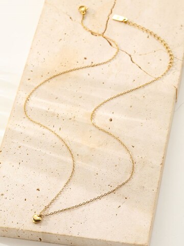 Hey Happiness - Cadena 'Heart Bold' en oro