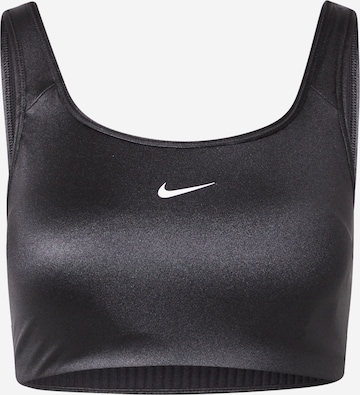 NIKE Bustier Sport-BH in Schwarz: predná strana