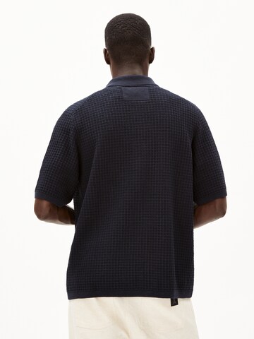 ARMEDANGELS Regular fit Gebreid vest 'EDUAARDO' in Blauw