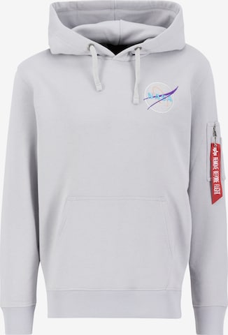 ALPHA INDUSTRIES Sweatshirt 'Dark Side' i grå: framsida