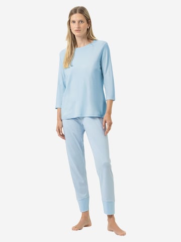 Mey Pyjama 'Simple Stripes' in Blauw