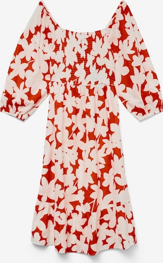 Suknelė 'VMDicthe' iš VERO MODA, spalva – ugnies raudona / balkšva, Prekių apžvalga