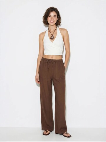 Bianco Lucci Wide leg Trousers 'Hose' in Brown