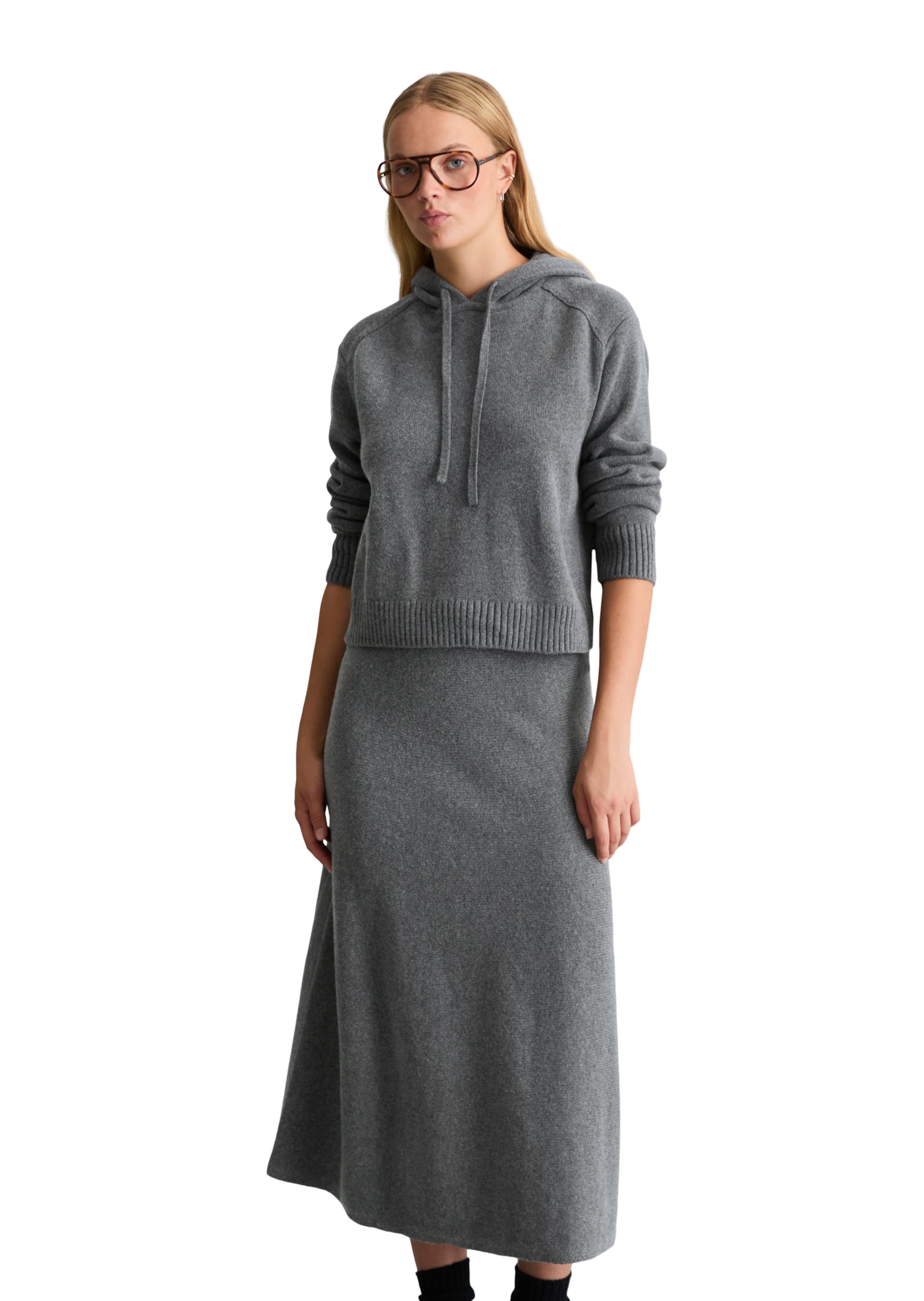 Marc O'Polo DENIM Pullover in Grau: Vorderseite