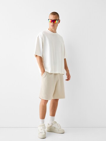 Bershka Loose fit Pants in Beige