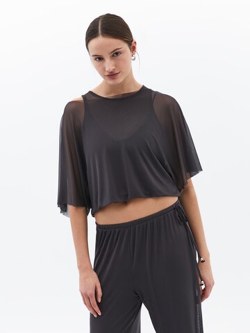 Camicia da donna di OXXO in grigio: frontale