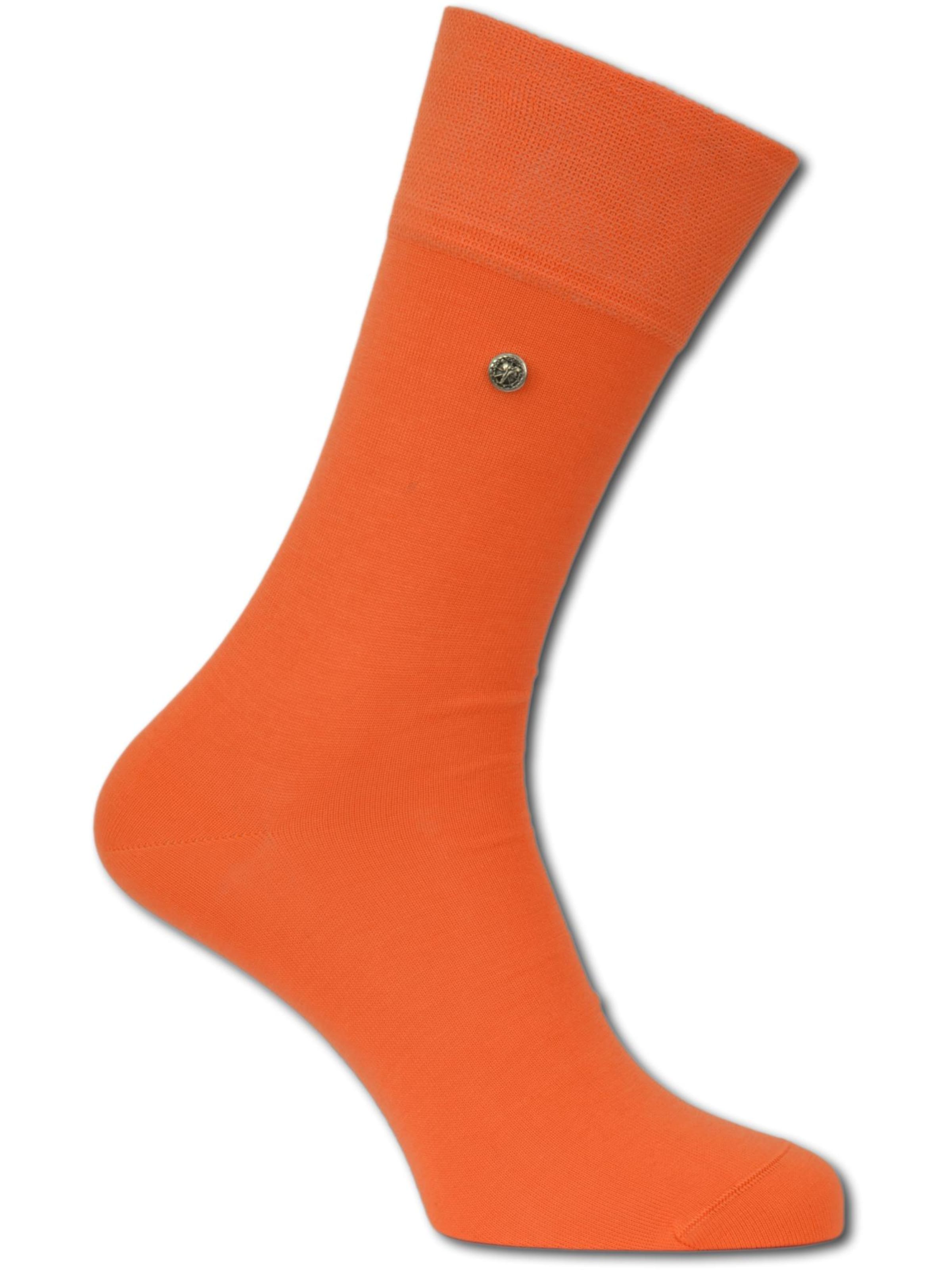 Carlo Colucci Socken 'Firenze' in Orange: Vorderseite