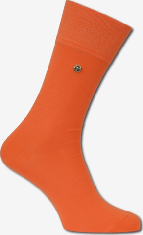 Carlo Colucci Socks 'Firenze' in Orange: front