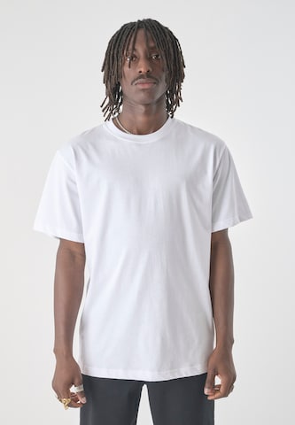 Cleptomanicx Shirt 'Classic Tee Ligull Classic' in White: front