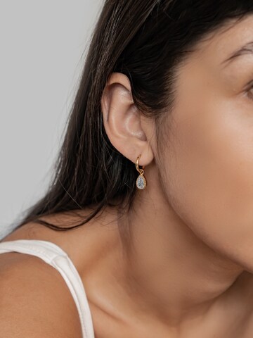 Hey Happiness Ohrringe 'March Birthstone' in Gold