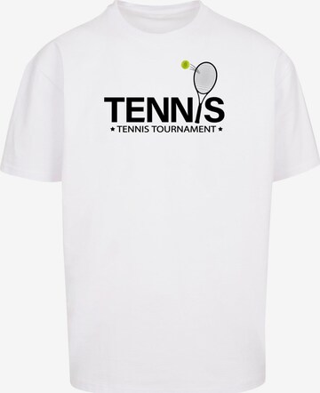 Merchcode Shirt 'Tennis Racket' in Weiß: predná strana