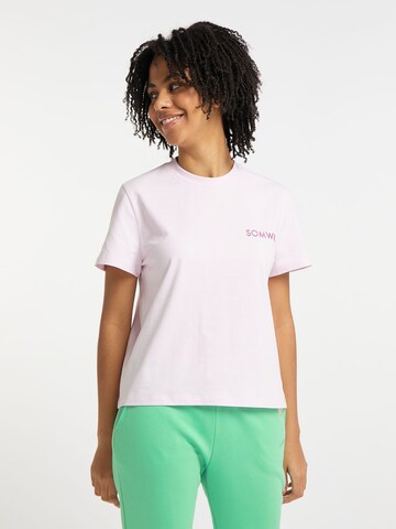 SOMWR Shirt 'TAPER' in Roze: voorkant