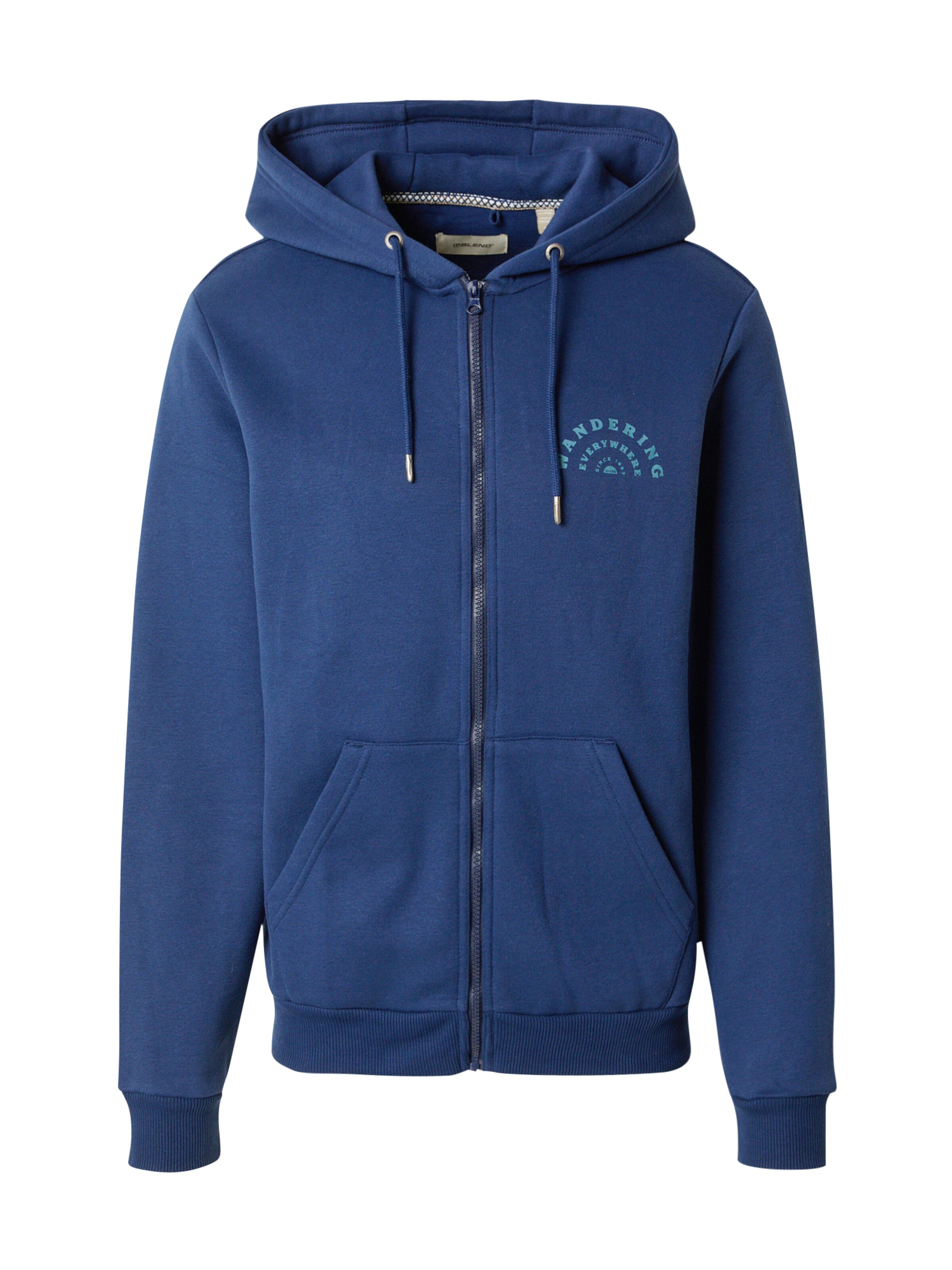 BLEND Sweatvest in Blauw: voorkant