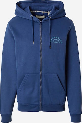 BLEND - Casaco em moletão em azul: frente