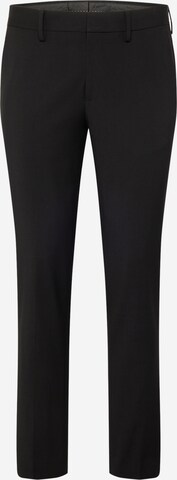 Coupe slim Pantalon à plis 'Essential' BURTON MENSWEAR LONDON en noir : devant