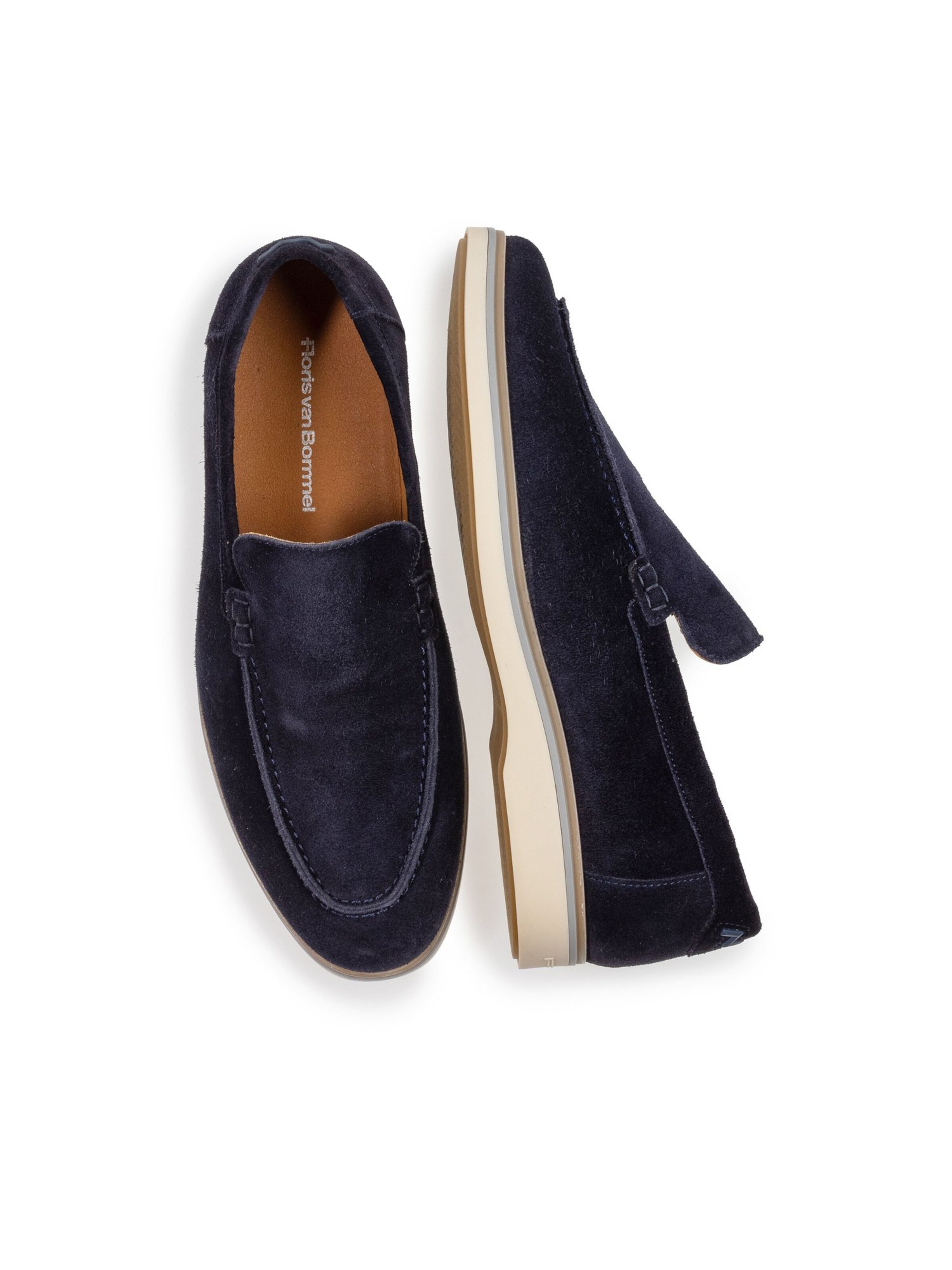 Mocassin 'De Oister 03' Floris van Bommel en bleu