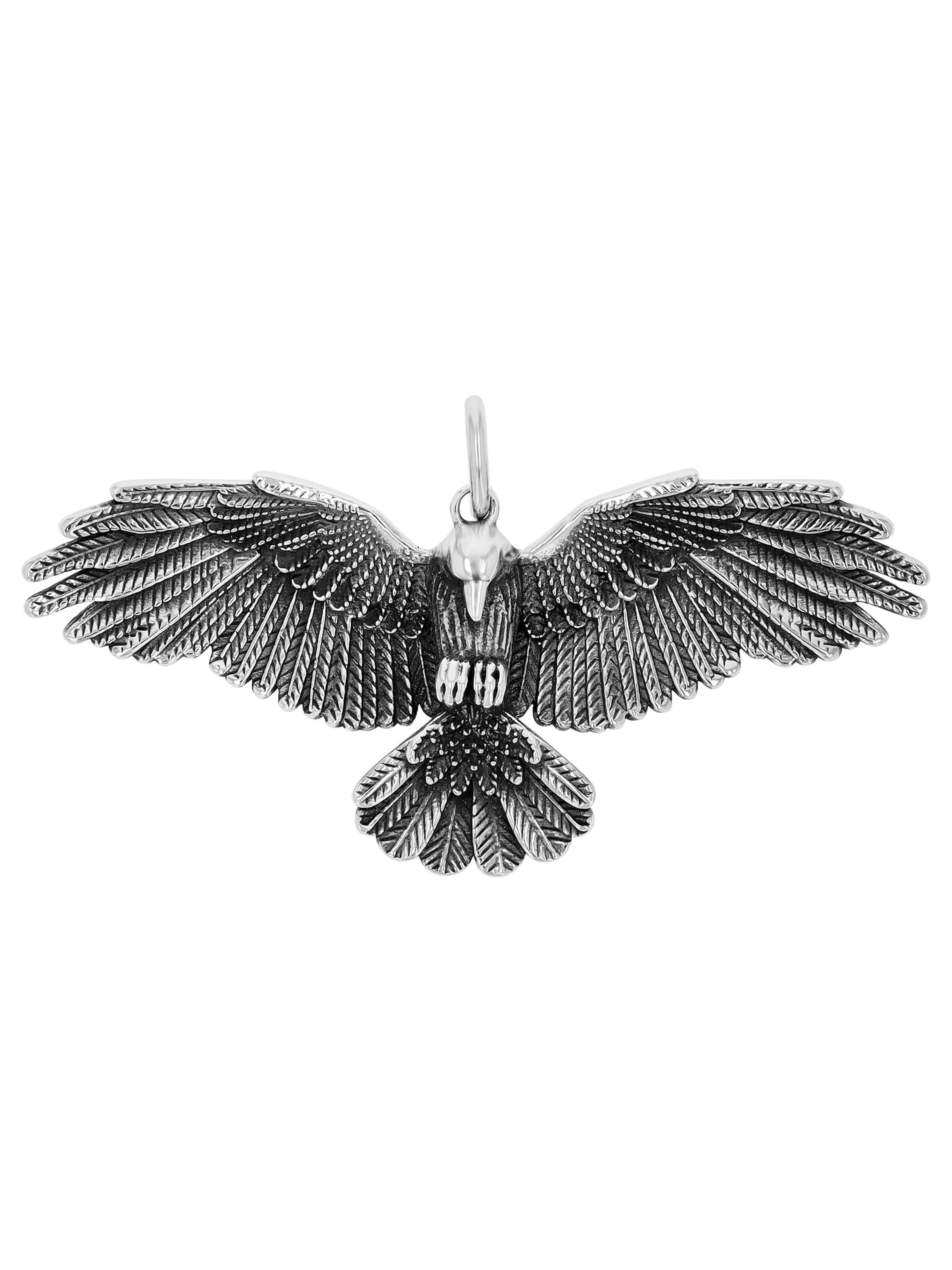 Akzent Pendant '"Lenja" aus 925 Sterlingsilber, rhodiniert, langlebig' in Silver
