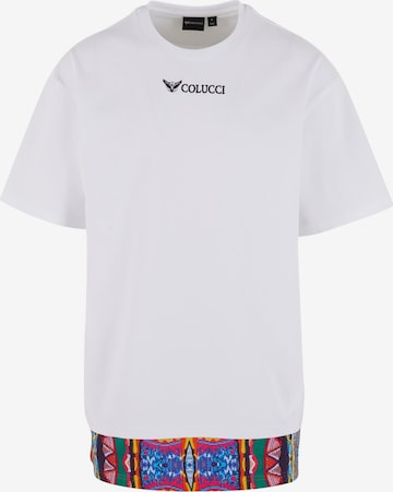 T-Shirt Colucci en blanc : devant
