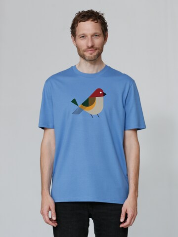 T-Shirt 'Vogel' Watapparel en bleu : devant