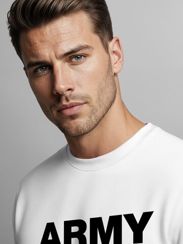 Neverless Sweatshirt 'Army'‌ in Weiß