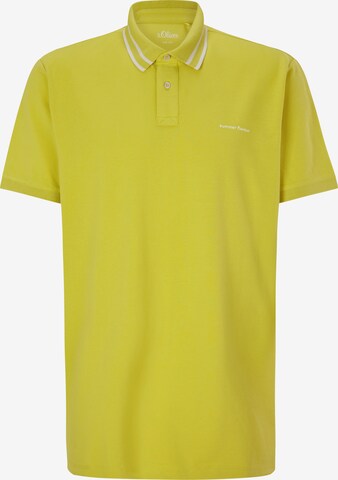 s.Oliver Men Tall Sizes Shirt in Yellow: front