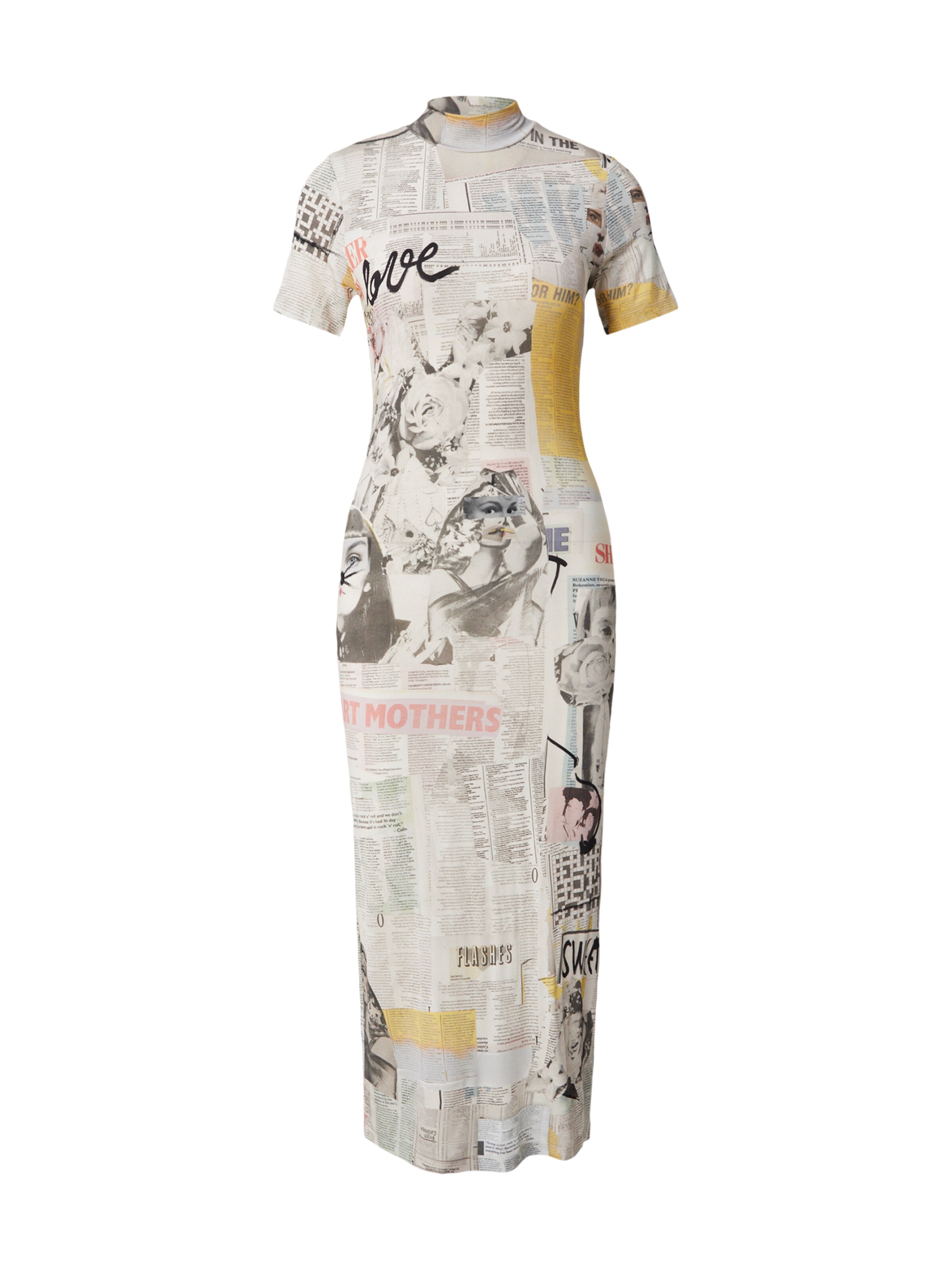 Desigual Robe en crème / jaune foncé / graphite, Vue avec produit