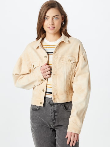 Pepe Jeans Tussenjas 'RIDGE EARTH' in Beige: voorkant