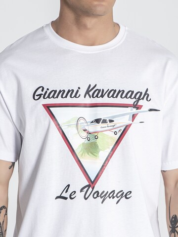 T-Shirt 'Le Voyage' Gianni Kavanagh en blanc