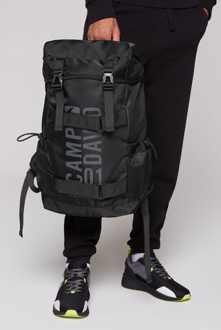 CAMP DAVID Rucksack mit Logo Design in Schwarz