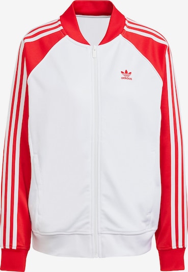 ADIDAS ORIGINALS Sweat jacket 'Adicolor Classics' in Fire red / White, Item view