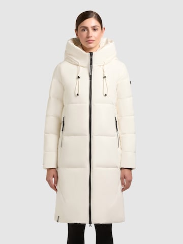 Cappotto invernale 'Jasmine' di khujo in bianco: frontale