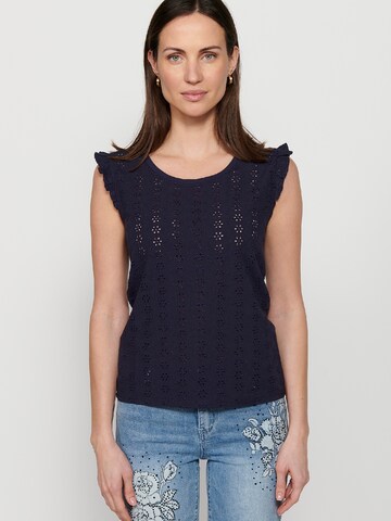 KOROSHI Top in Blauw