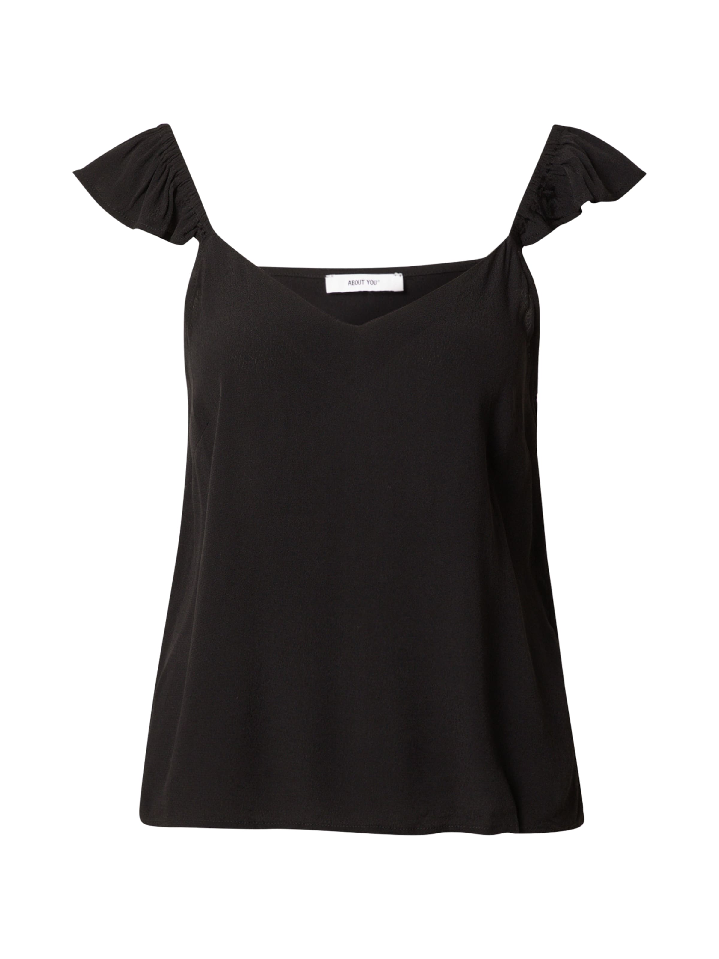 ABOUT YOU Top 'Donia' in Schwarz: Vorderseite