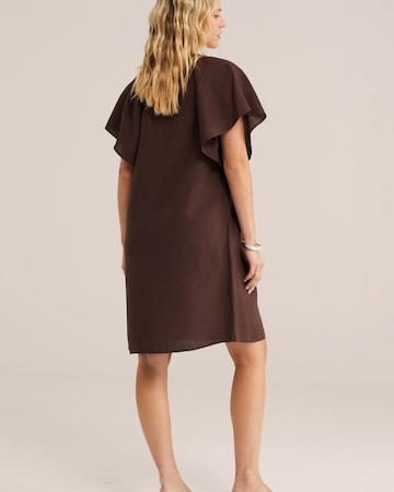 WE Fashion - Vestido en marrón