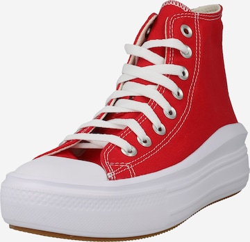 CONVERSE Кроссовки на платформе 'Chuck Taylor All Stars Move' в Красный: спереди