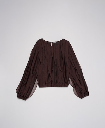 Salsa Jeans Blouse in Bruin: voorkant