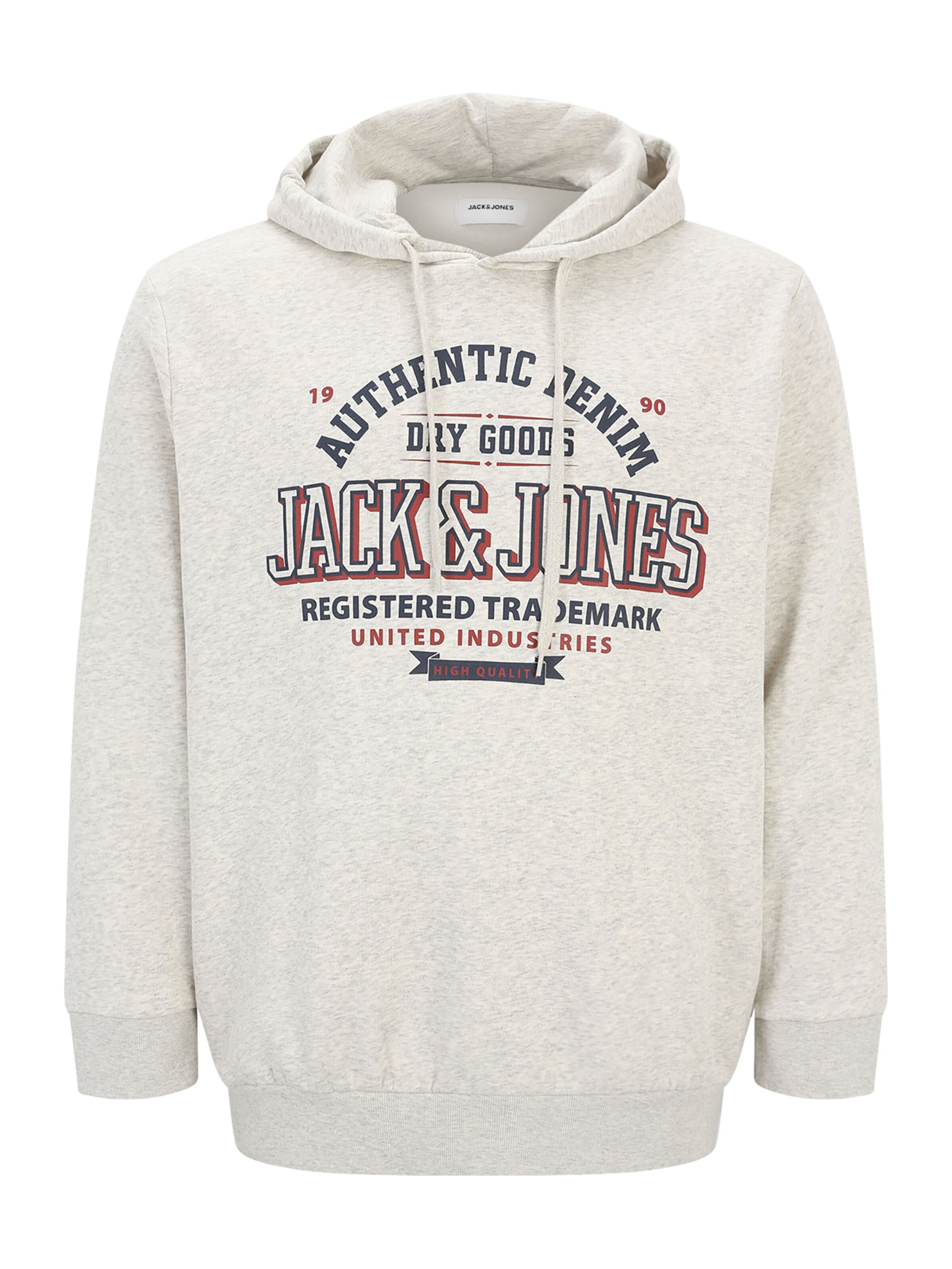 Felpa di Jack & Jones Plus in bianco: frontale