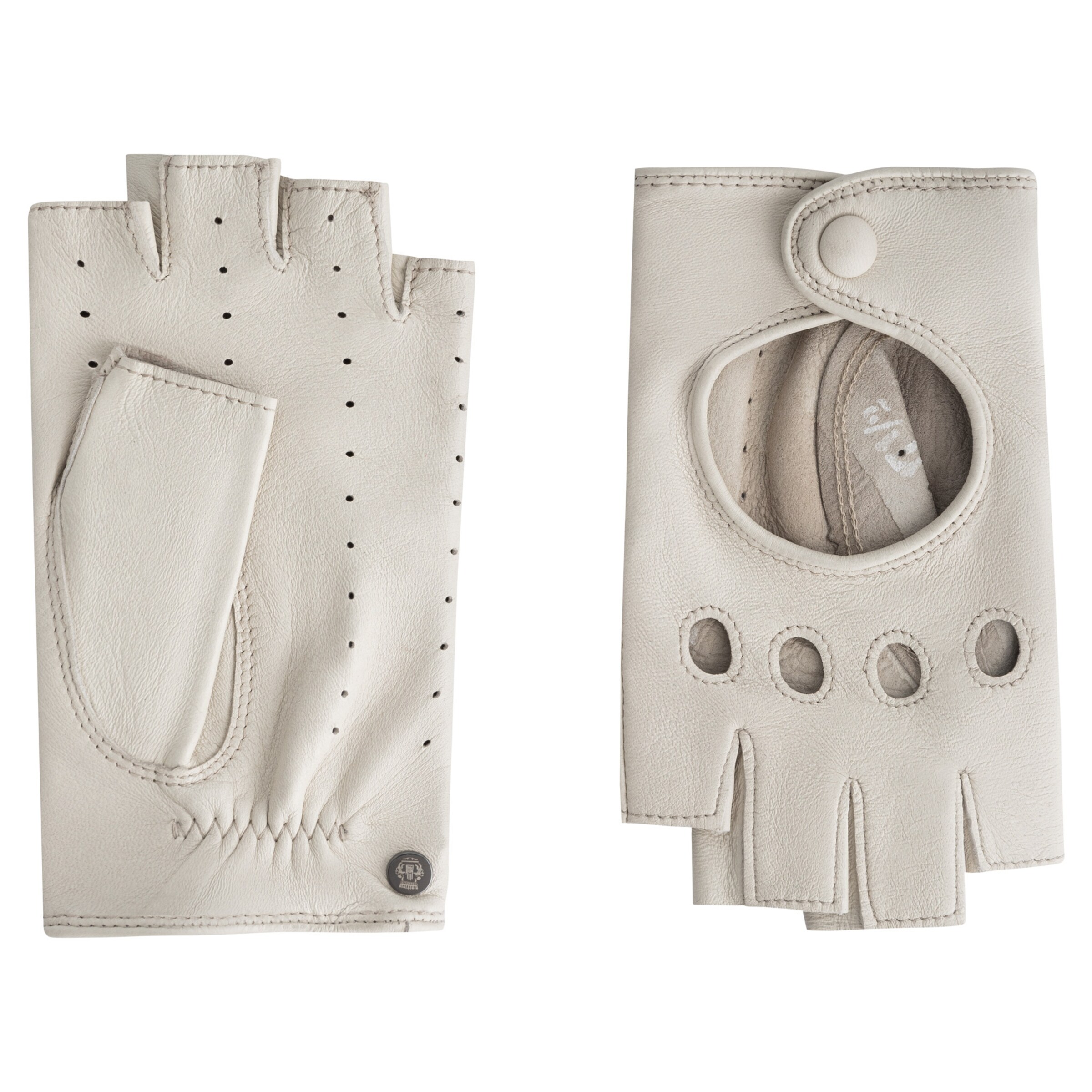 Roeckl Short finger gloves 'FLORENZ AUTOFAHRER' in Beige: front