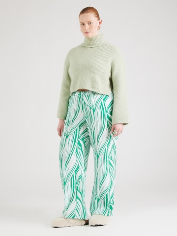 Vero Moda Curve - Pierna ancha Pantalón 'VMCJOSIE' en verde