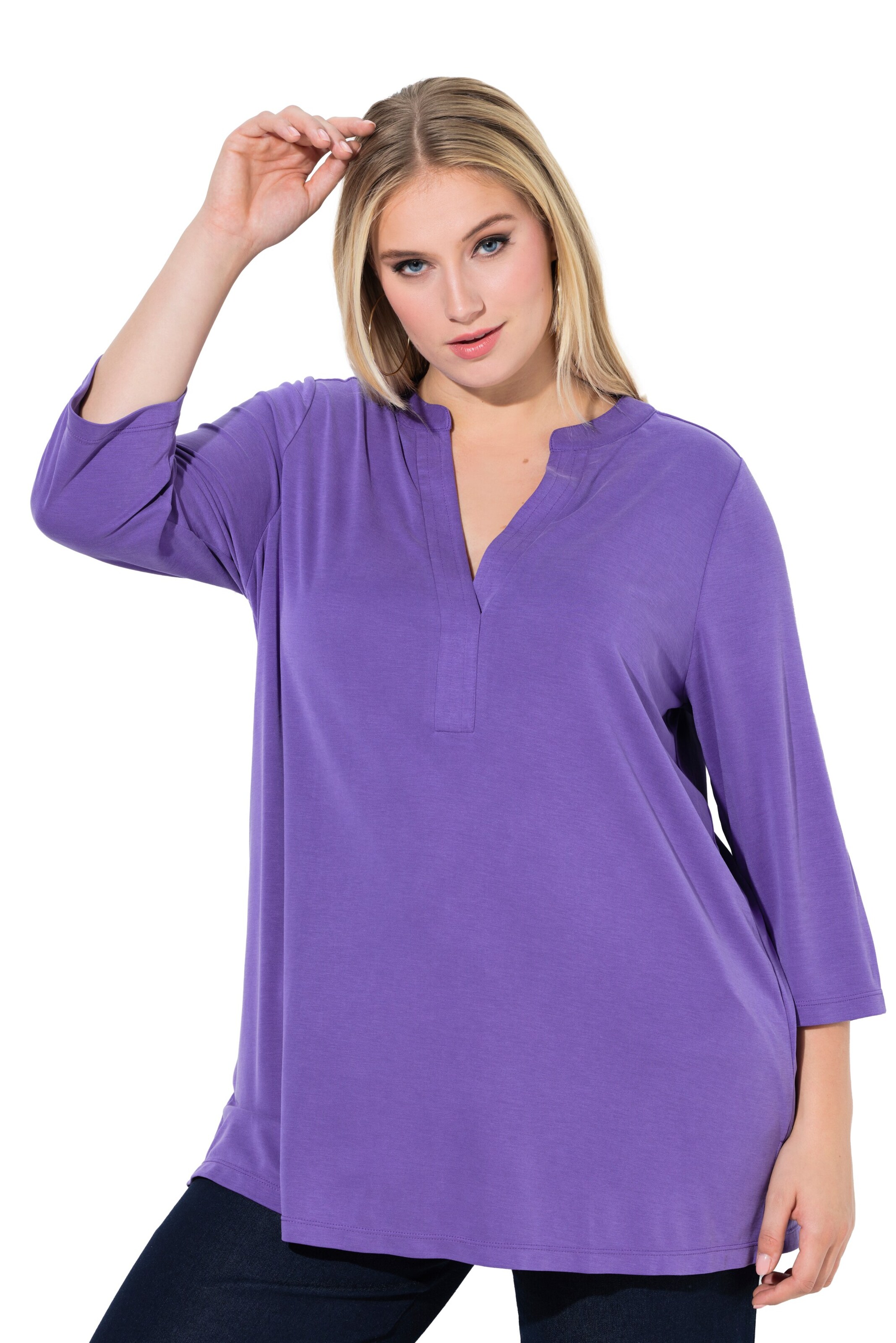 Ulla Popken Shirt in Purple: front