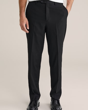 WE Fashion Tapered Pantalon in Zwart: voorkant