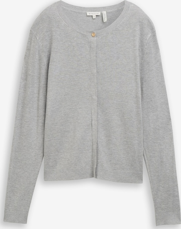 TOM TAILOR Gebreid vest in Grijs: voorkant