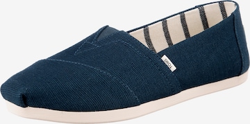 TOMS - Sapato Slip-on 'Alpargata' em azul: frente