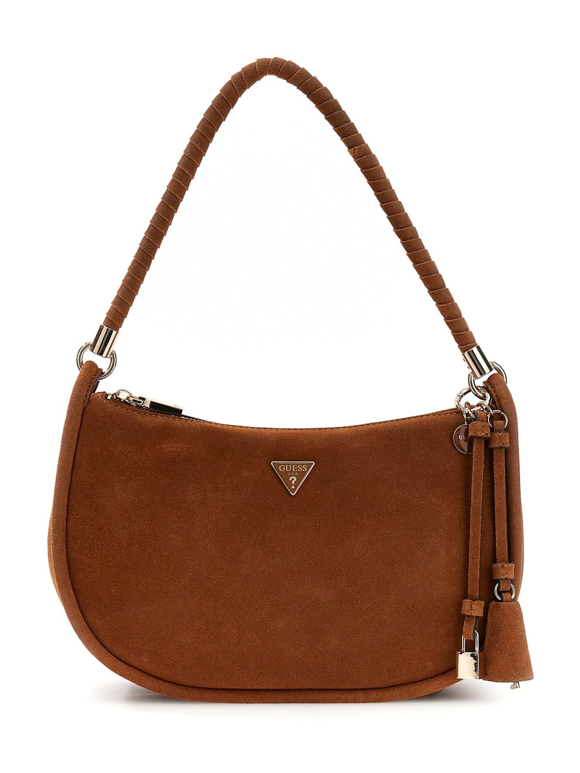 Sac à bandoulière GUESS en marron : devant