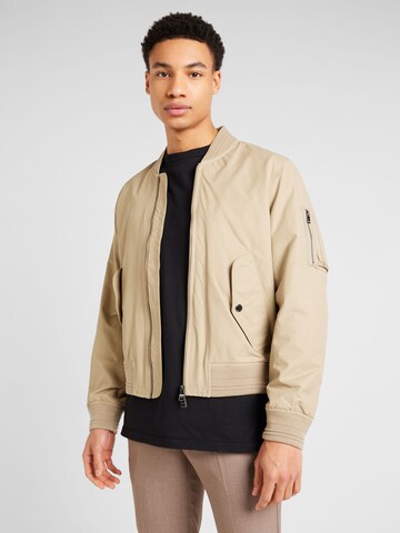 TOMMY HILFIGER Between-season jacket in Beige: front