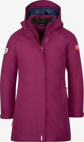 TROLLKIDS Outdoor jacket in Purple: front